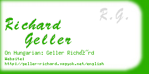 richard geller business card